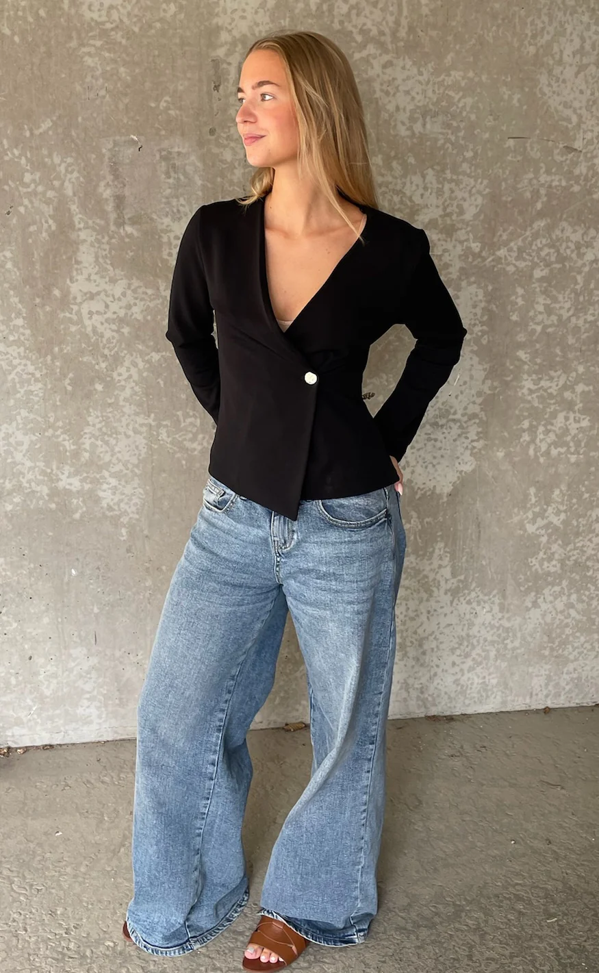 Sisters Point Bluse - Gevela LS - Black - Image 7