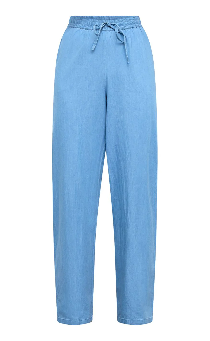 Sisters Point Bukser - ELLA-PA52 - L. Blue Denim