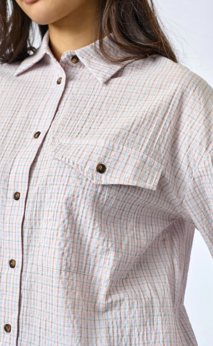 Sisters Point Skjorte - Vibeke-SH - Soft Rose Check - Image 10