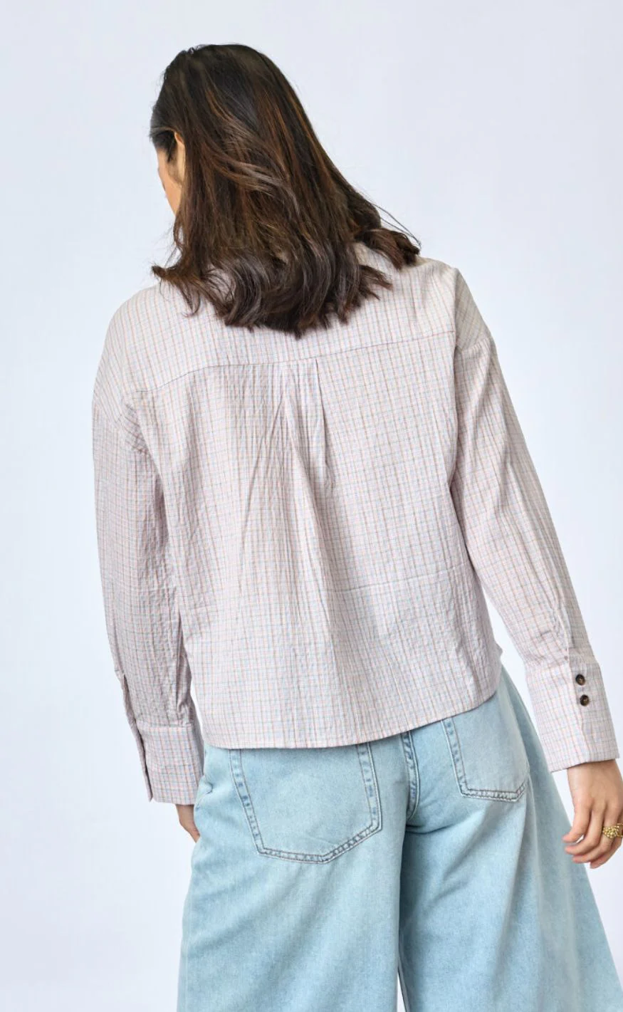 Sisters Point Skjorte - Vibeke-SH - Soft Rose Check - Image 9