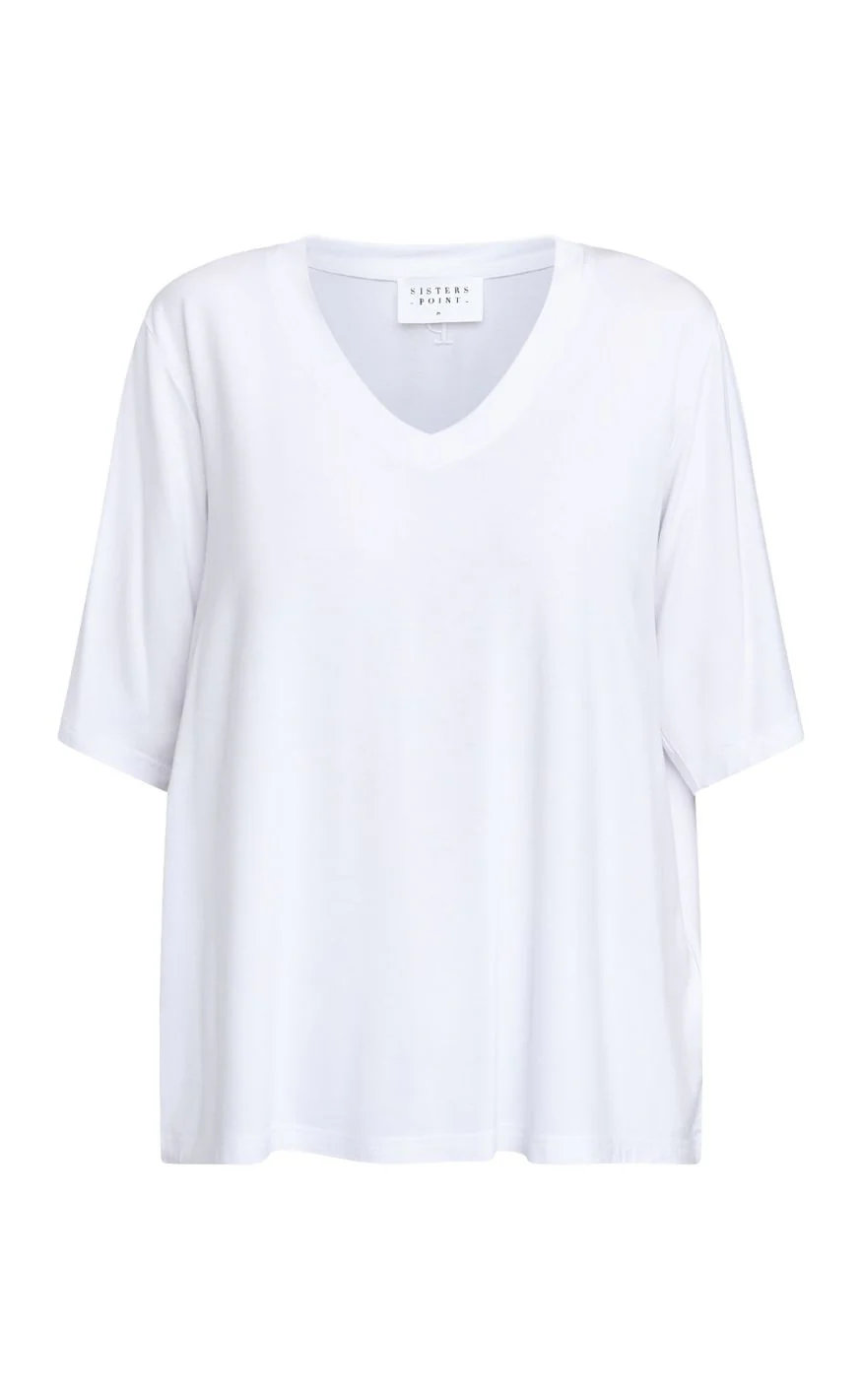 Sisters Point T-shirt - HAPPY-SS - White