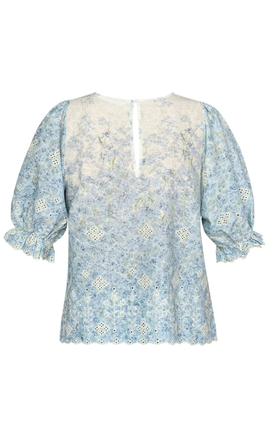 Sisters Point Bluse - ESTER-TOP - Cream Flowers - Image 4