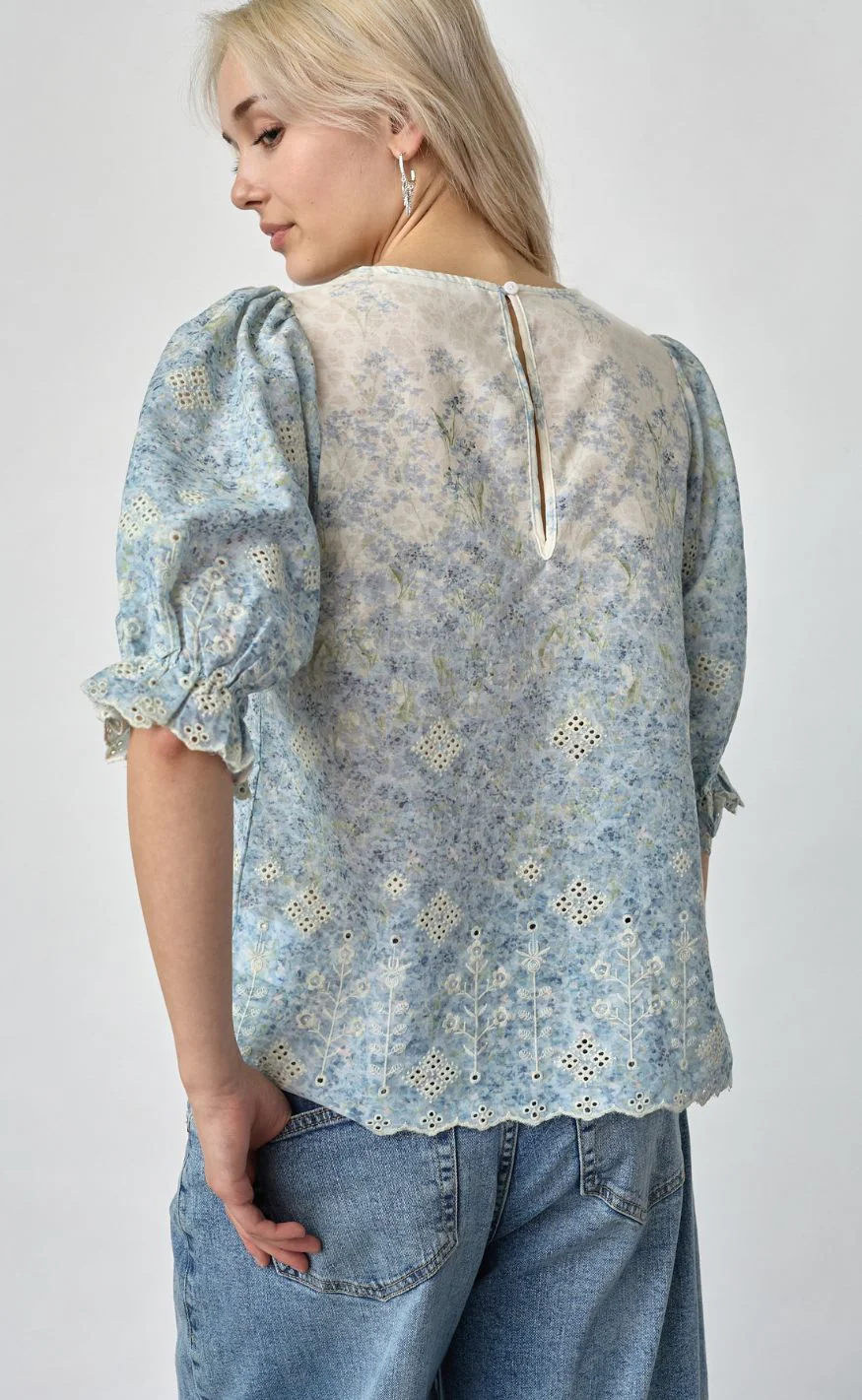 Sisters Point Bluse - ESTER-TOP - Cream Flowers - Image 6