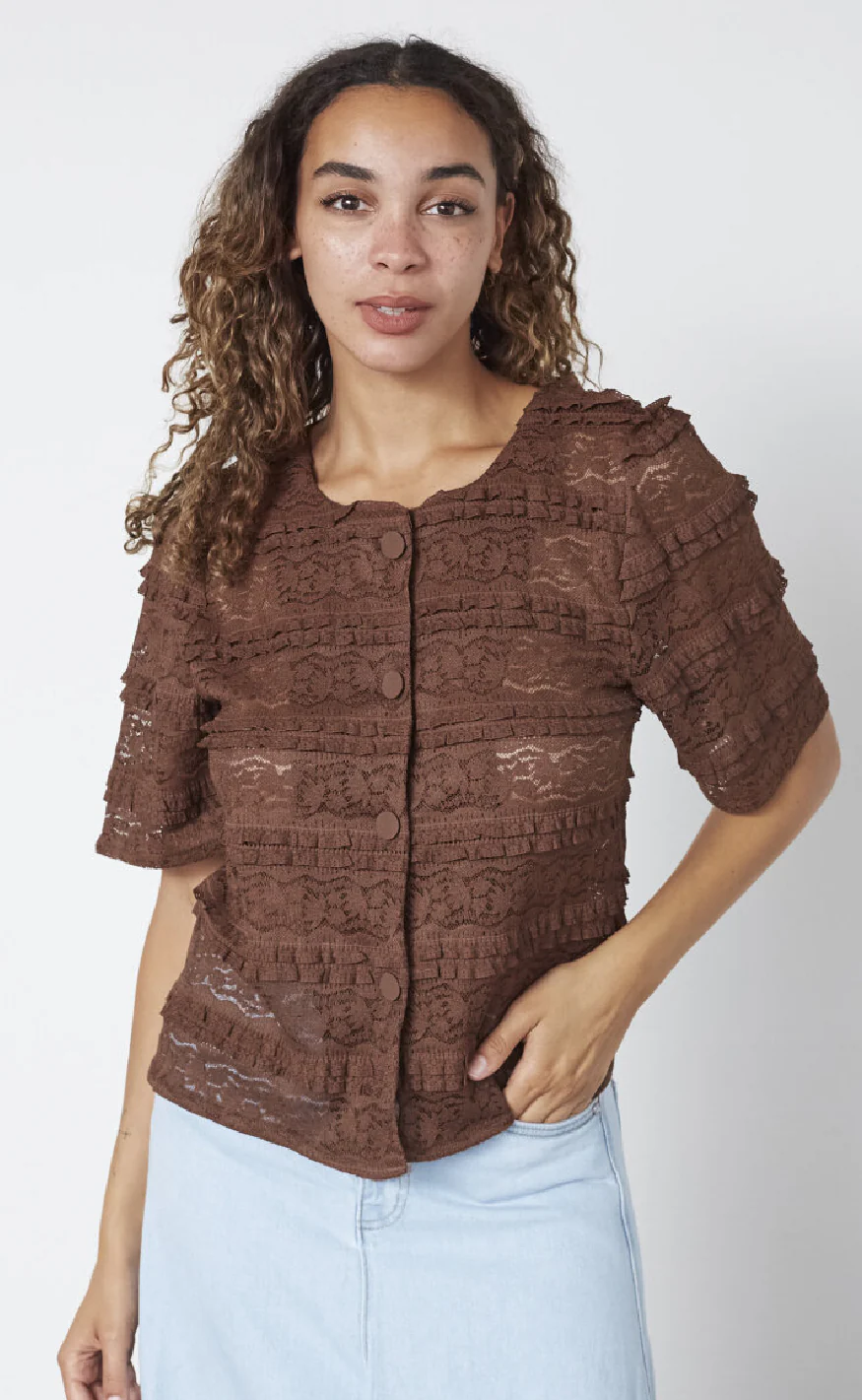Sisters Point Bluse - Nan-TOP - Brown - Image 2