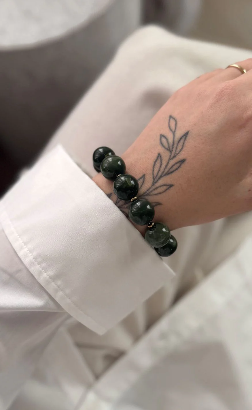 Smykkeli Copenhagen Armbånd - City Pearl - Green - Image 2