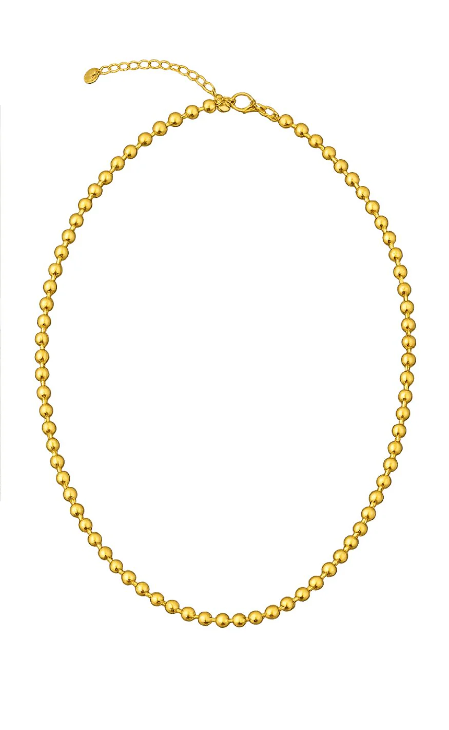 Smykkeli Copenhagen Halskæde - Small Bobble - Gold Colour