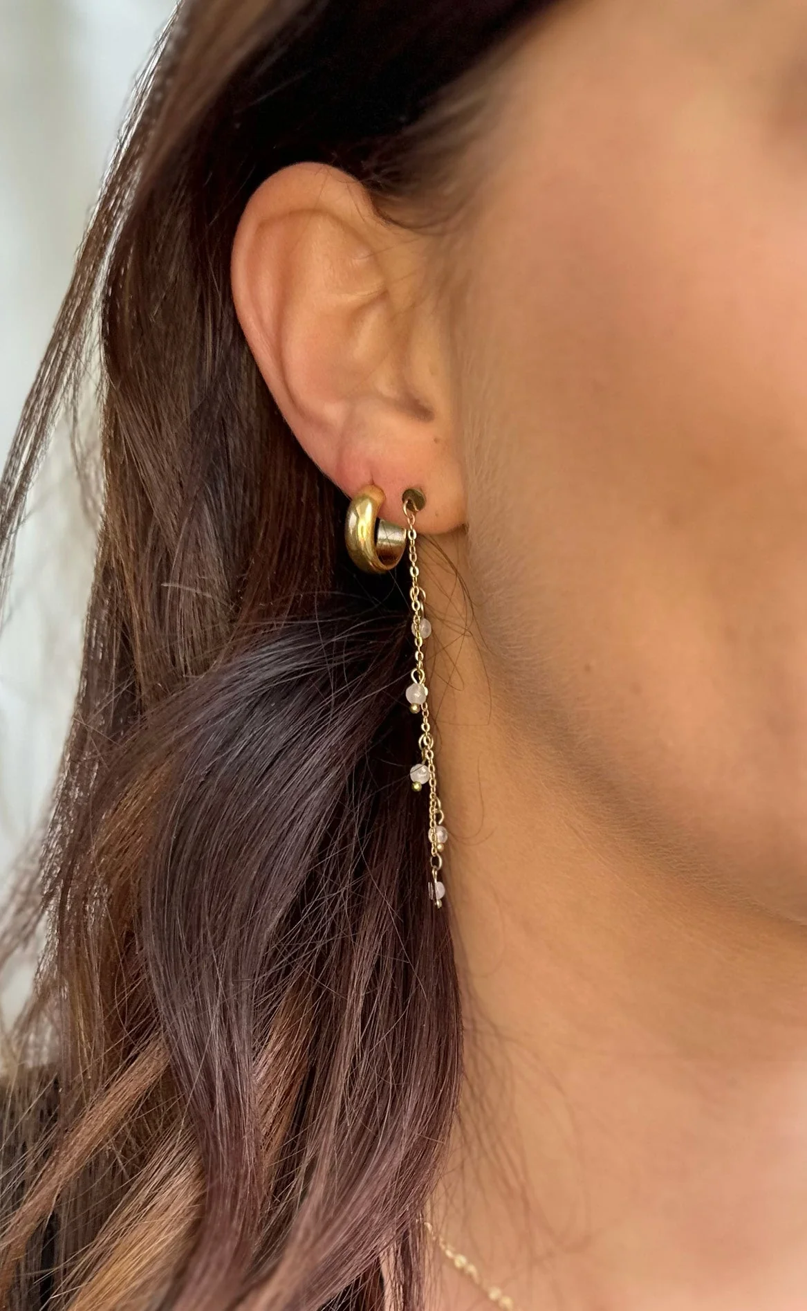 Smykkeli Copenhagen Øreringe / Hoops - Dubai - Gold Colour - Image 3