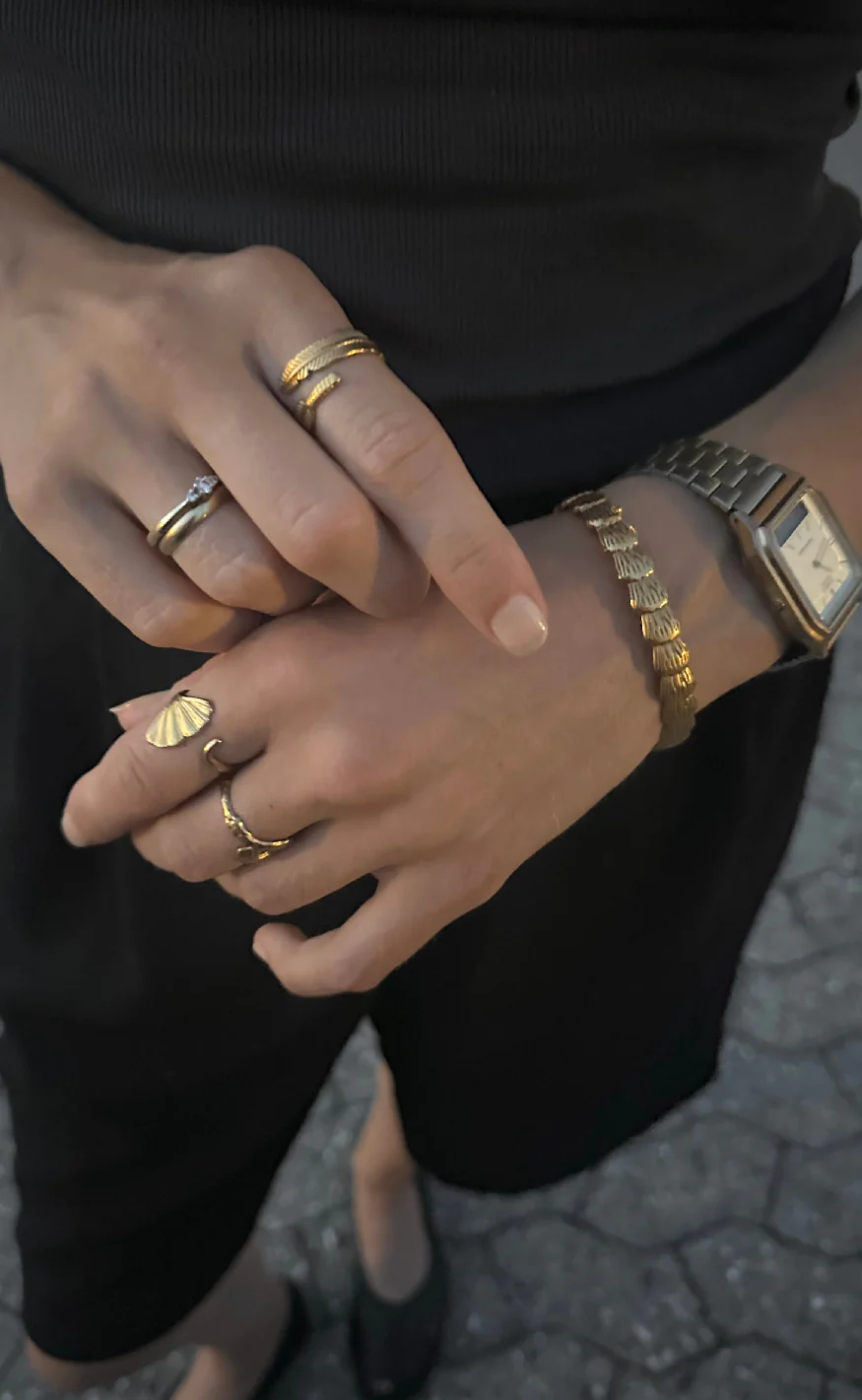Smykkeli Copenhagen Armbånd - Shelly - Gold Colour - Image 3