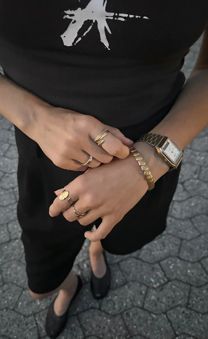 Smykkeli Copenhagen Armbånd - Shelly - Gold Colour - Image 4