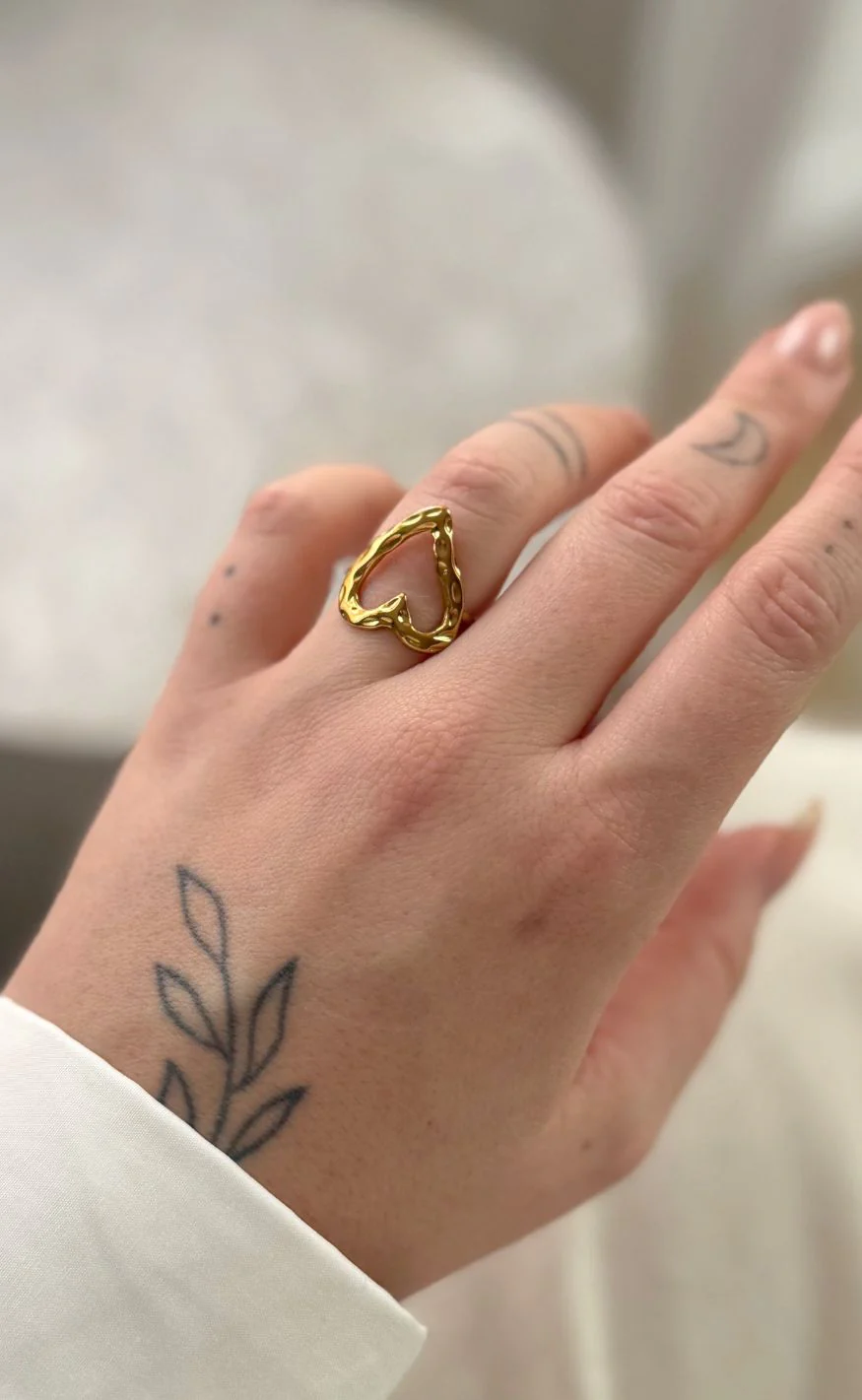 Smykkeli Copenhagen Ring - Midnight Love - Gold Colour - Image 3