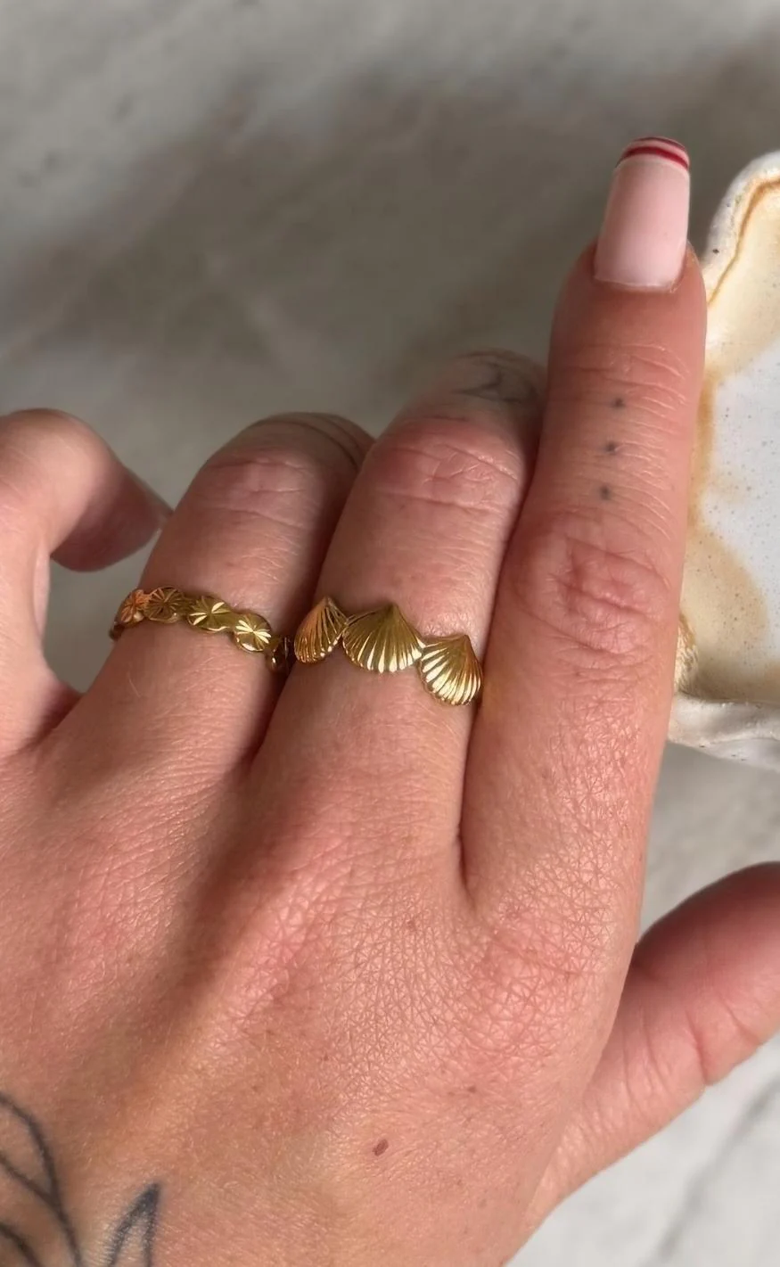 Smykkeli Copenhagen Ring - Shelly - Gold Colour - Image 4