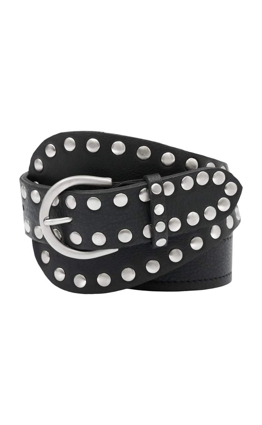 Tim & Simonsen Bælte - Dunja Stud - Black/Silver