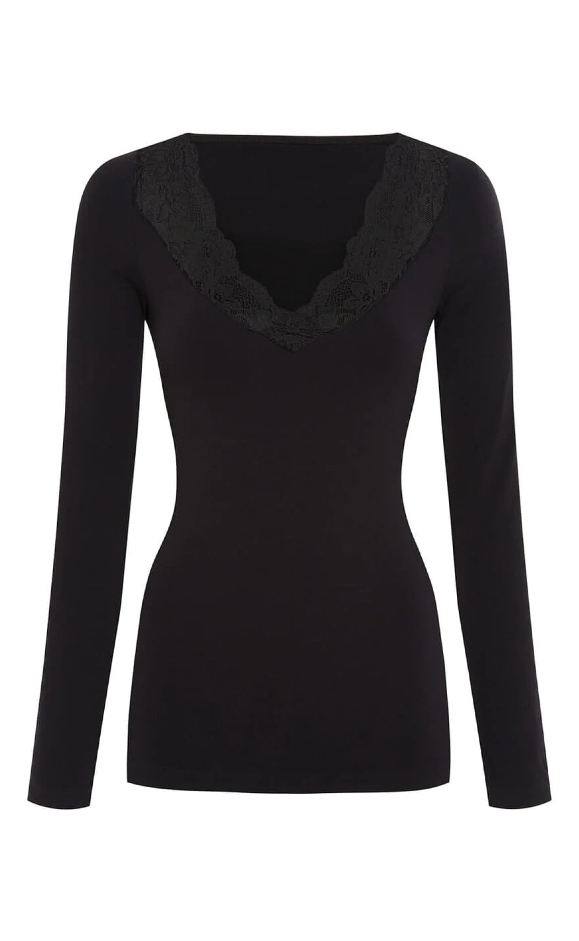 Tim & Simonsen Bluse - Belen V-Lace - Nero - Image 3