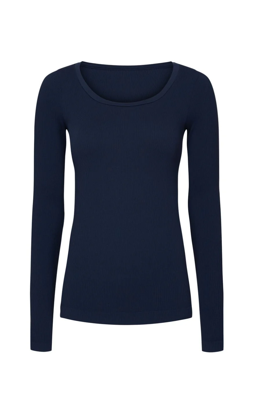 Tim & Simonsen Bluse - Linea Rib - Blu