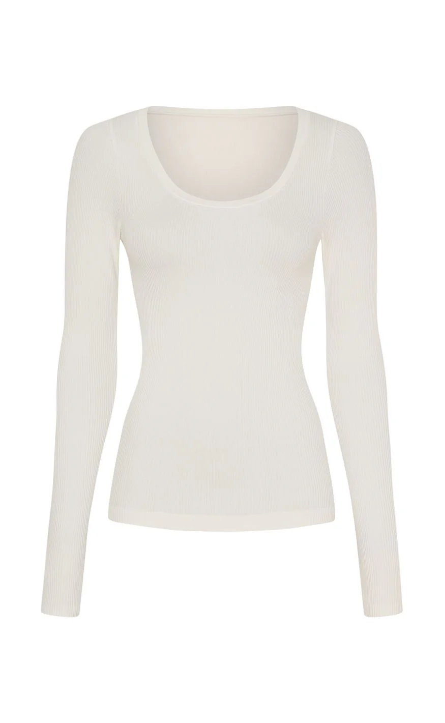 Tim & Simonsen Bluse - Linea Rib - Ivory
