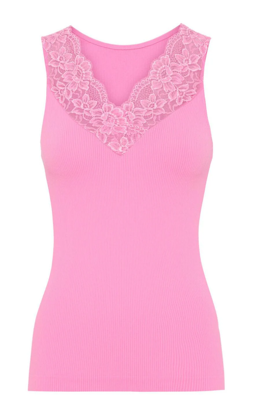 Tim & Simonsen Top - Belen V-Lace - Macaron (vendbar) - Image 3