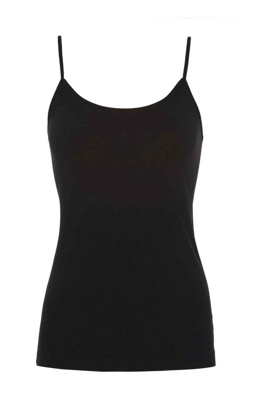 Tim & Simonsen Top - Ellen Spaghetti - Nero