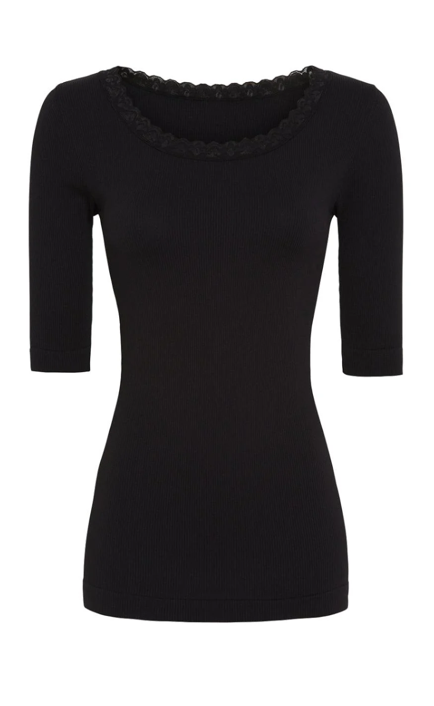 Tim & Simonsen Top - Frida SS - Nero