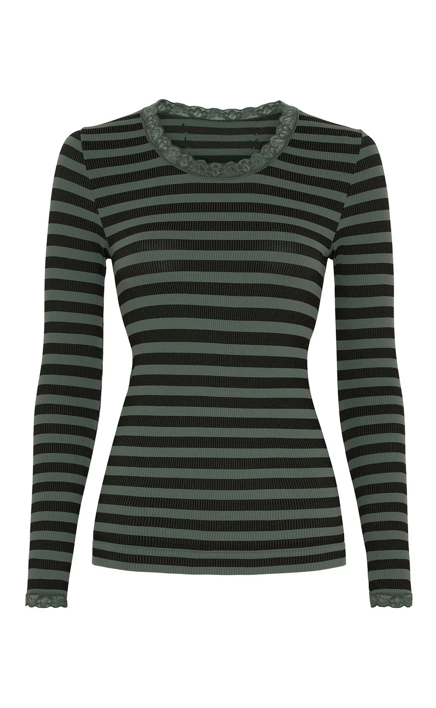 Tim & Simonsen Bluse - Isa Frida - Nero/Olivia