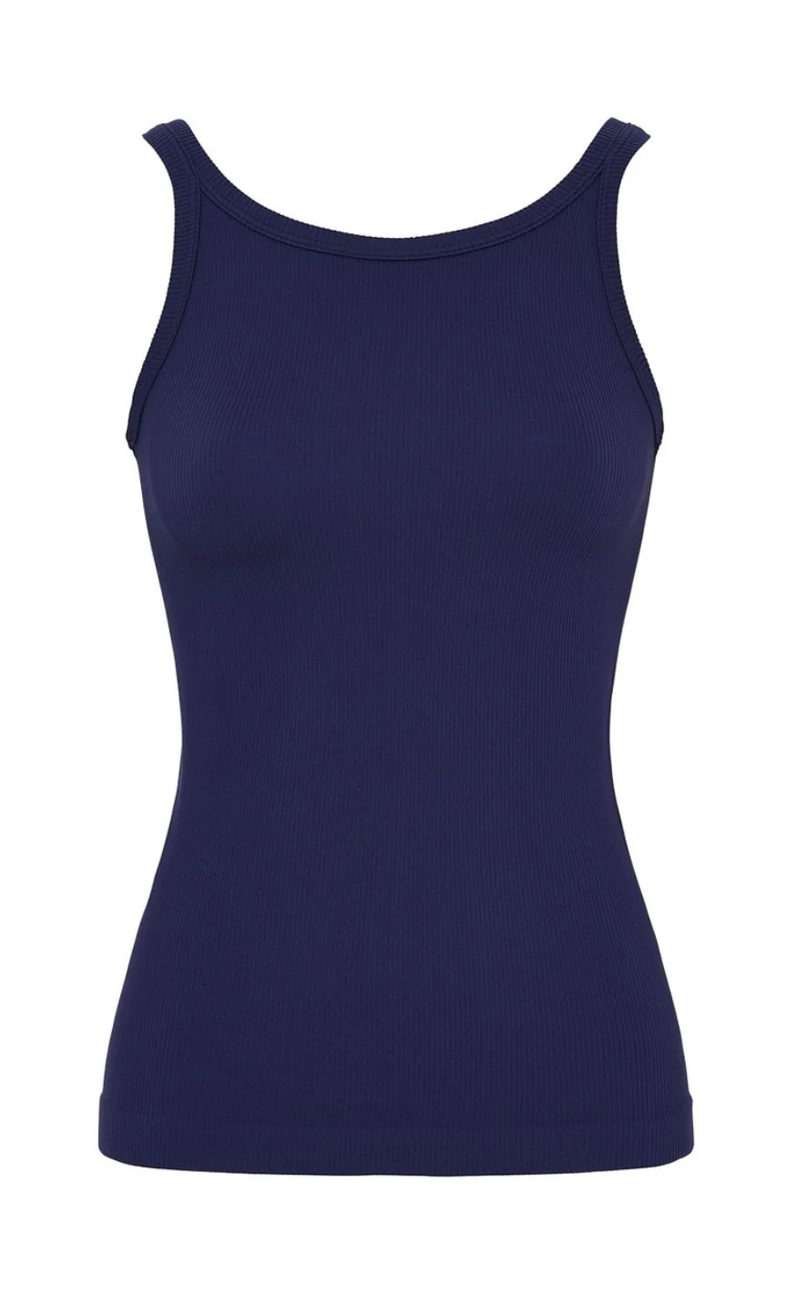 Tim & Simonsen Top - Lone Rib - Blu