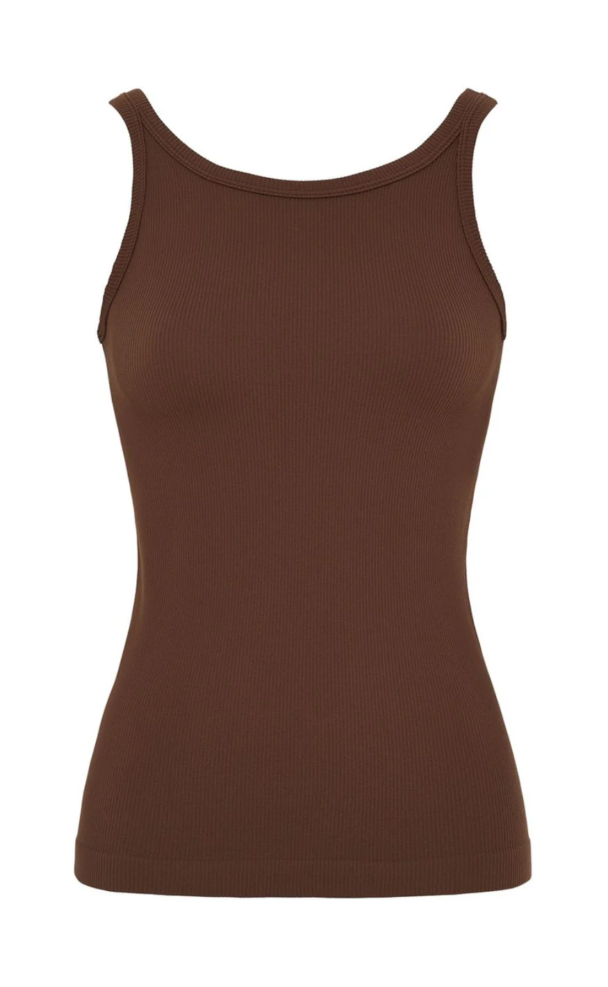 Tim & Simonsen Top - Lone Rib - Chiccolato