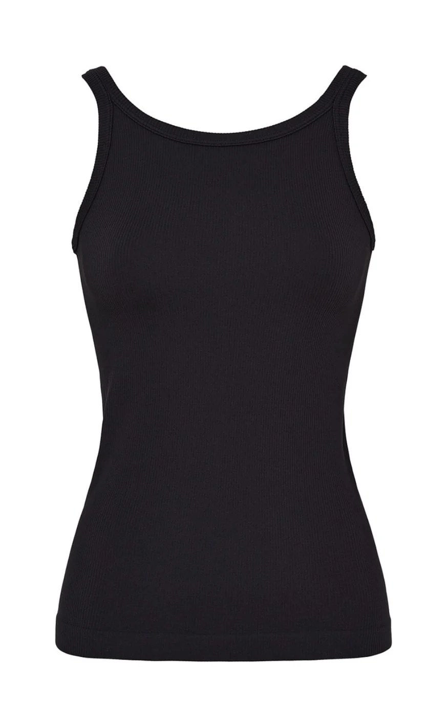 Tim & Simonsen Top - Lone Rib - Nero