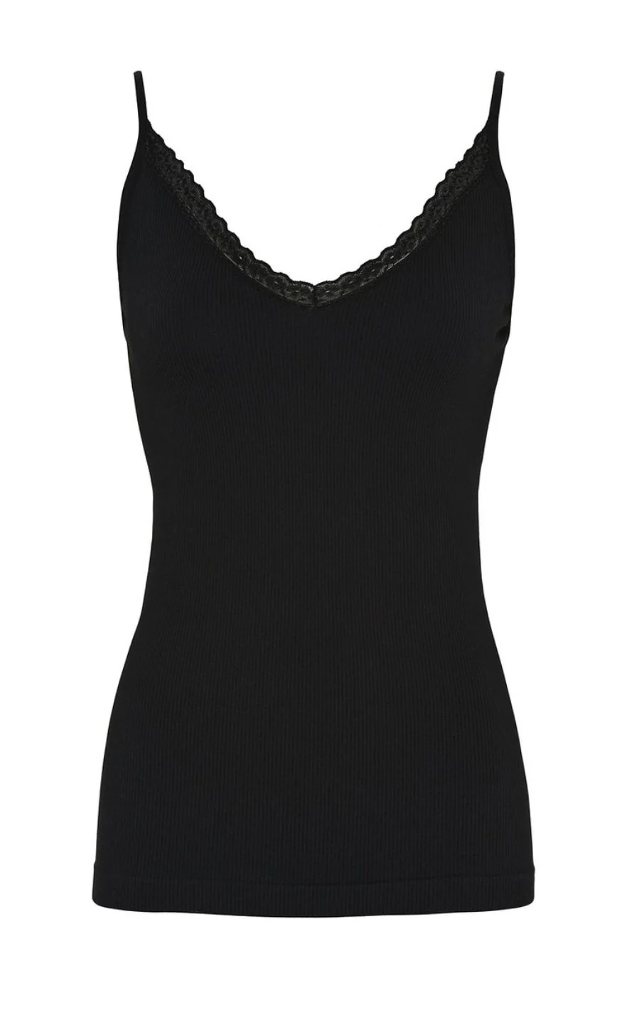 Tim & Simonsen Top - Molly Rib - Nero