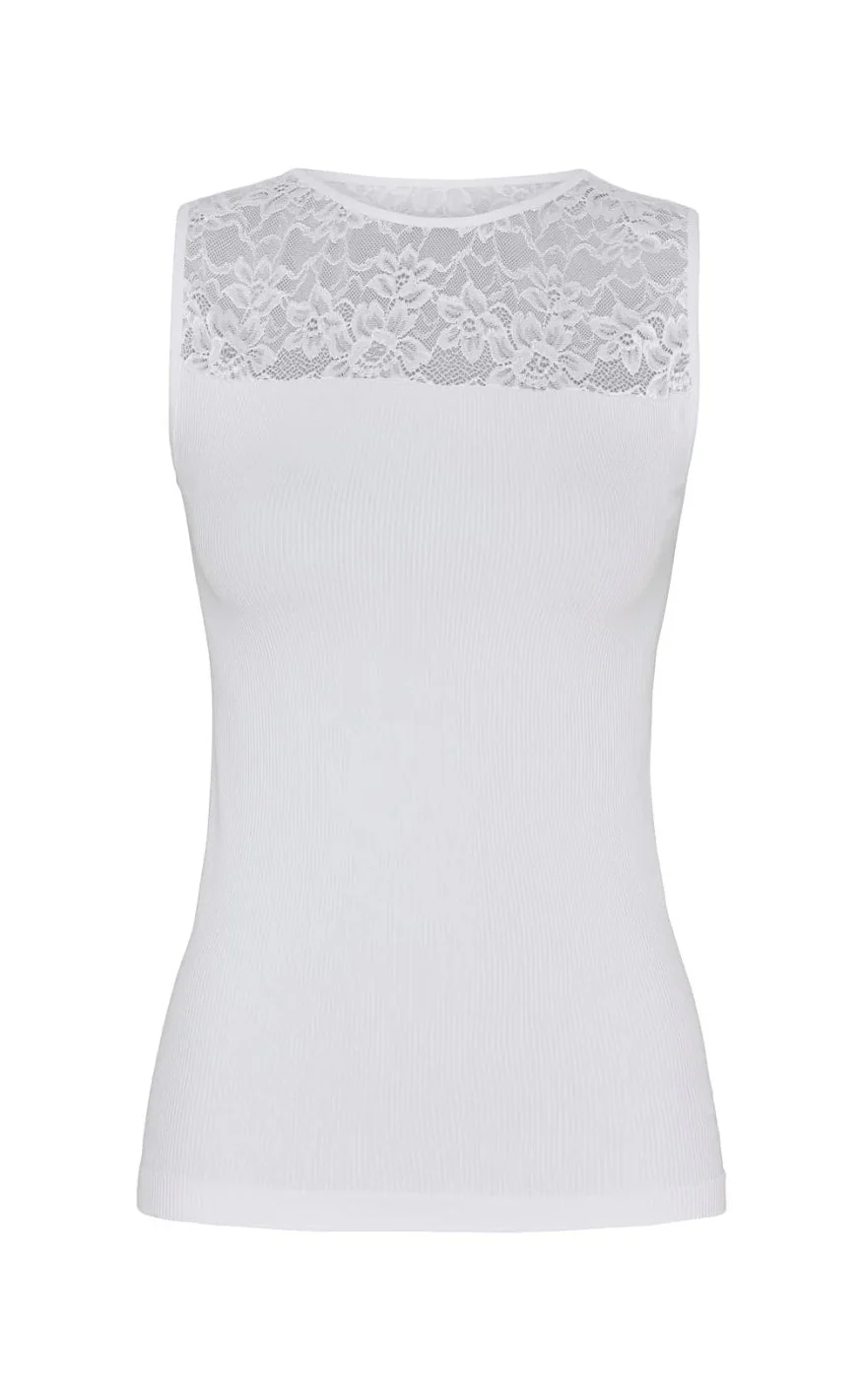 Tim & Simonsen Top - Nancy Rib - Bianco - Image 2