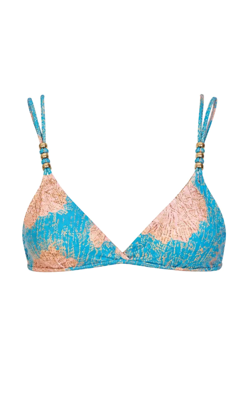 Unica Copenhagen Bikini Overdel - Laura - Blue Gold - Image 2